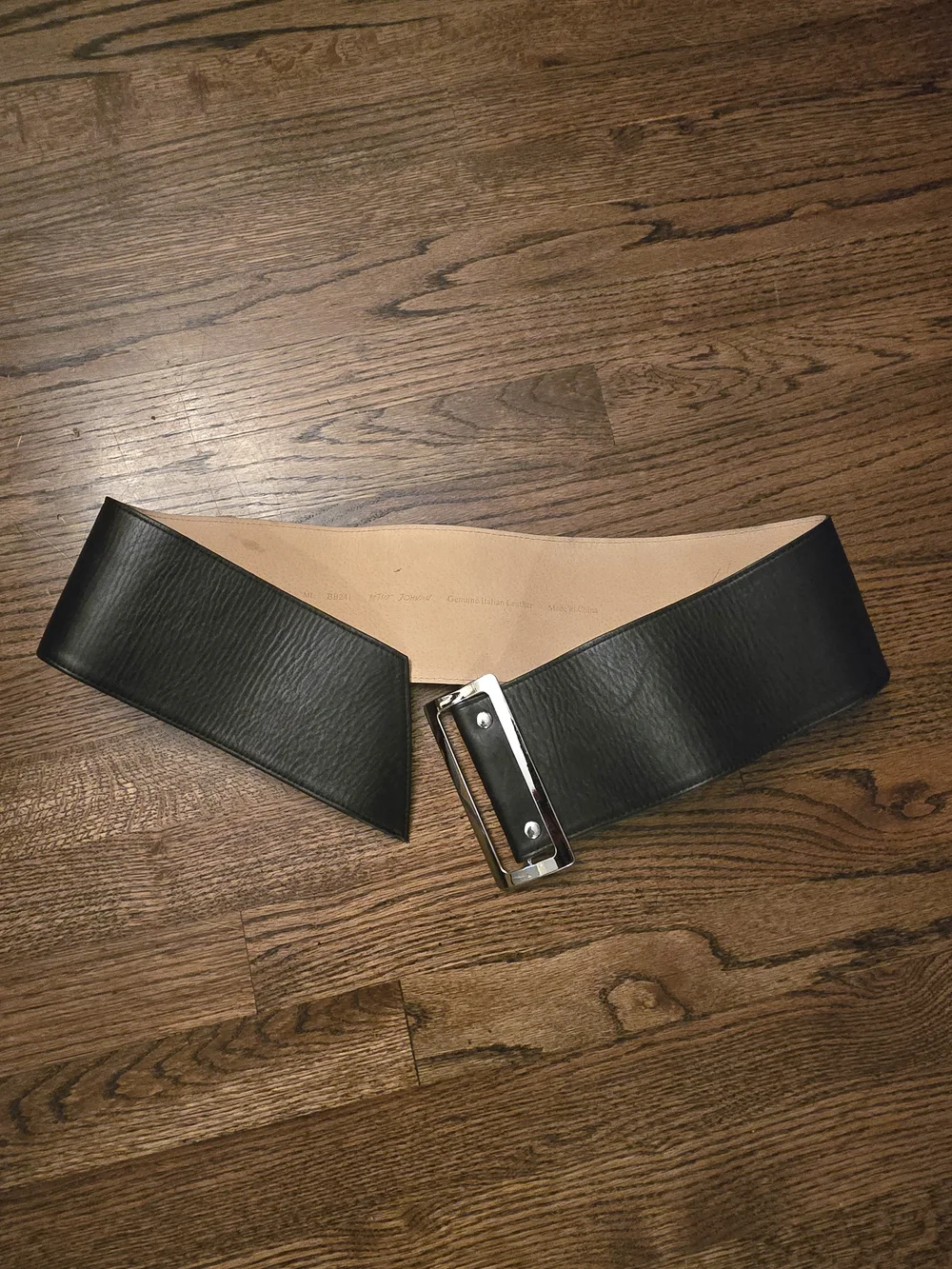 Betsey Johnson Wide Leather Belt Pirate Vintage 80s